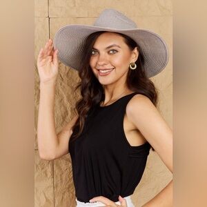 Keep Me Close Braided Rope Straw Fedora Hat